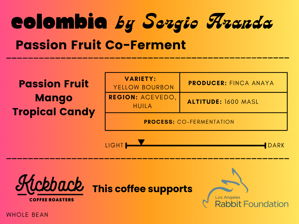 Colombia by Sergio Aranda - Passion Fruit Co-ferment